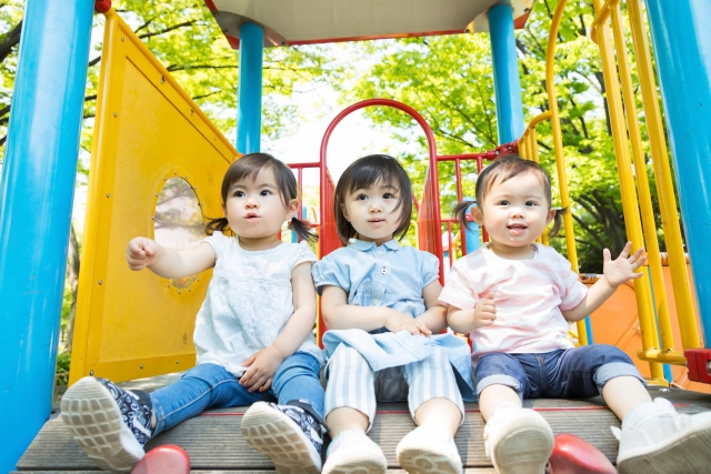 放課後デイサービスの集合写真